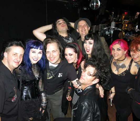 A Murder of Crows Descends Upon Gotham for a Full Weekend Extravaganza A Murder of Crows (from left to right): Martin Oldgoth, Brigitte Gothtart, Mark Splatter, Sean Templar (back), Naren Renz (back), Jenn Bats, Dave Bats (front), friend, friend, Andy Smith.