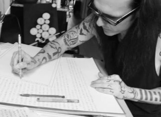 Damien Echols: Salem Art Exhibit & Magick Revolution Damien Echols in the studio