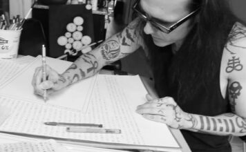 Damien Echols: Salem Art Exhibit & Magick Revolution Damien Echols in the studio