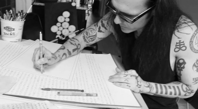 Damien Echols: Salem Art Exhibit & Magick Revolution Damien Echols in the studio