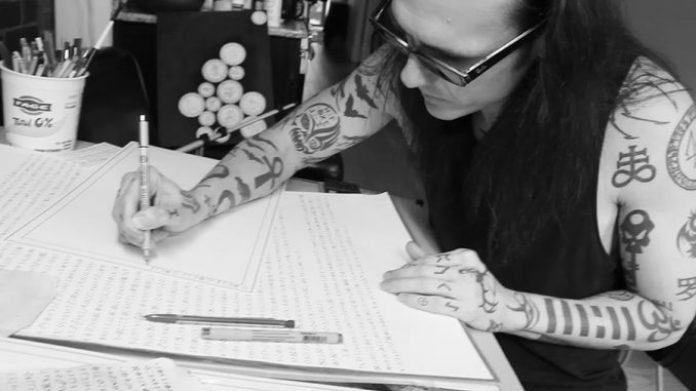 damien-echols-in-studio Damien Echols in the studio